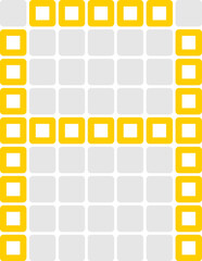 Digital LED Letter A