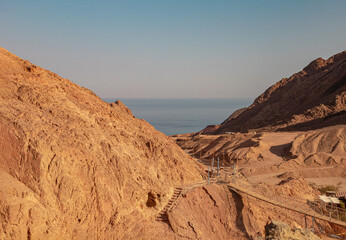 sunset in the desert