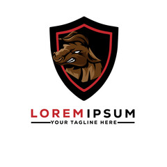 shield with a shield head hourse