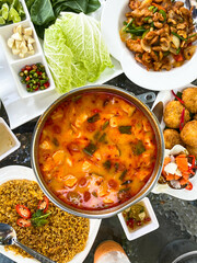 Hot Pot Tom Yum Spicy seafood