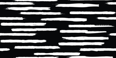 Grungy abstract brush lines . Brush strokes seamless pattern texture. Grange shapes .Grunge textured . Vector shapes with brush strokes .Screen print endless pattern texture