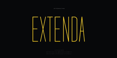 Elegant Font Uppercase Lowercase and Number. Classic Lettering Minimal Fashion Designs. Typography modern Sen serif fonts regular decorative vintage concept. vector illustration © SyedMuhammad