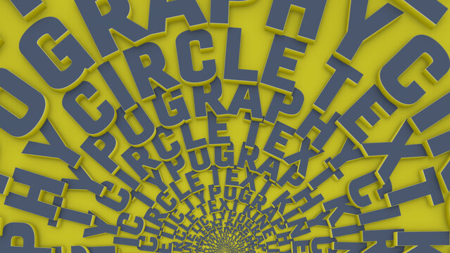 Circle Text Kinetic Typography Background