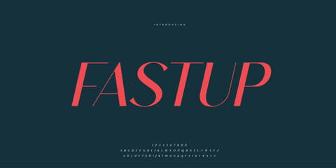 Elegant Font Uppercase Lowercase and Number. Classic Lettering Minimal Fashion Designs. Typography modern Sen serif fonts regular decorative vintage concept. vector illustration © SyedMuhammad