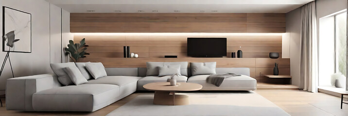 Interior design of modern apartment, generatie AI