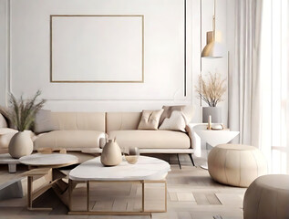 Interior design of modern apartment, generatie AI