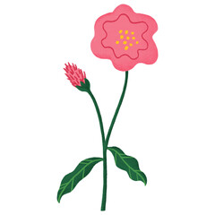 Obraz premium Flower hand drawn clipart