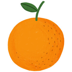 Orange hand drawn clipart