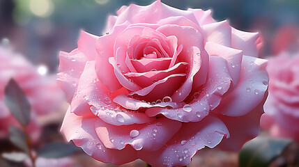 pink rose HD 8K wallpaper Stock Photographic Image 