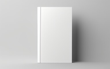 Empty paper note mockup template with soft shadows isolated.