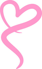 Obraz premium Pink heart PNG 2023112107