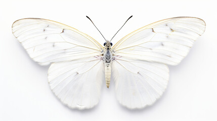 Fototapeta na wymiar Beautiful white butterfly