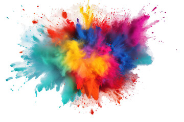 Isolated color splash perfect for Dol Jatra or Holi or Business banners etc.