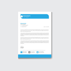 Modern business and corporate letterhead template