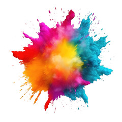 Isolated color splash perfect for Dol Jatra or Holi or Business banners etc.