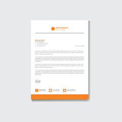 Modern business and corporate letterhead template