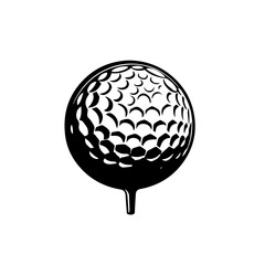 Golf Ball On A Tee