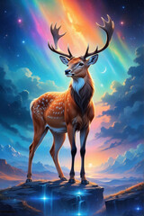 deer in the sky