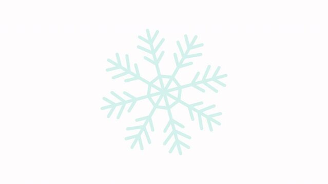 Crystal Snow Element Winter Animation
