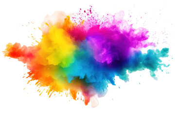 Isolated color splash perfect for Dol Jatra or Holi or Business banners etc.