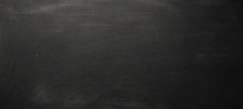 Black chalk blackboard texture background, dark wall backdrop wallpaper, dark tone, copy space, billboard wood frame for adding text, and education background