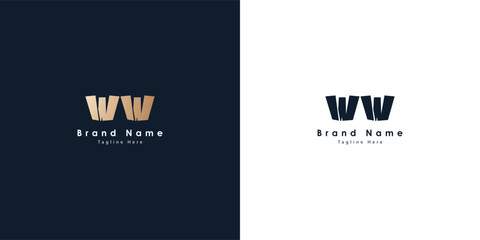 WX Letters vector logo design