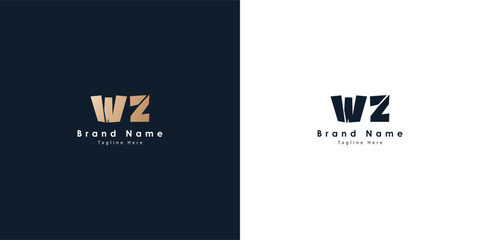 WZ Letters vector logo design