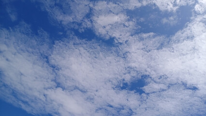 Clouds on the blue sky nature with space background wallpaper