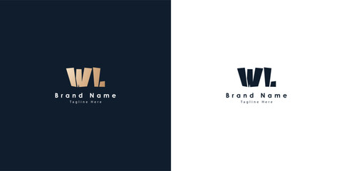WL Letters vector logo design