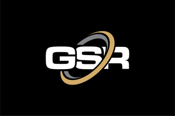 GSR creative letter logo design vector icon illustration	
