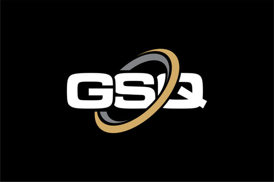 GSQ creative letter logo design vector icon illustration	
