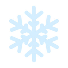 Snowflake isolated on transparent background. PNG