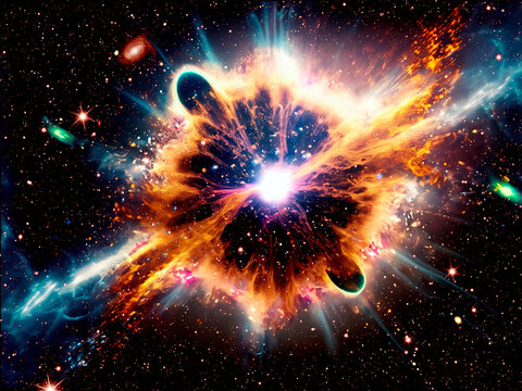 Quantum fluctuations, conceptual illustration