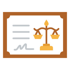 Certificate Notary Icon