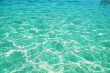 Fototapeta na wymiar The blue sea view shining bright and transparent in summer. generative ai.