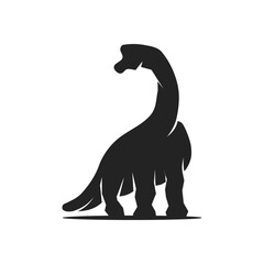 Brachiosaurus logo template Isolated. Brand Identity. Icon Abstract Vector graphic