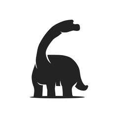 Brachiosaurus logo template Isolated. Brand Identity. Icon Abstract Vector graphic