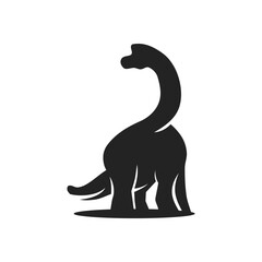 Brachiosaurus logo template Isolated. Brand Identity. Icon Abstract Vector graphic