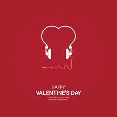 Happy Valentine day. Creative Design for banner, poster. Creative Valentine's day.