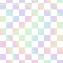 checkered checker chess  pattern hologram retro groovy y2k psychedelic checkerboard Funky hippie