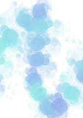 Abstract Luxurious Marbling Alcohol Ink Style Decorative Blue Colors Abstract Background 