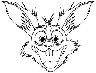 Crazy Rabbit Cartoon Freak Out