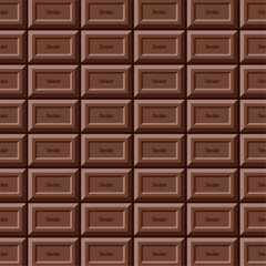 板チョコレートのかわいい背景ベクターイラスト