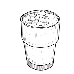 cocktail handdrawn 
