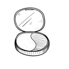 cosmetic handdrawn illustration 