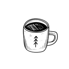 coffee handdrawn illustration 