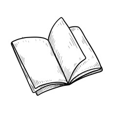 book hand drawn illustration