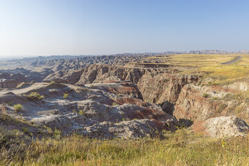 View over the Badlands, seen from the Big Badlands Overlook