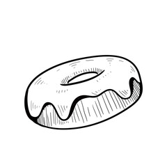 donuts america handdrawn illustration