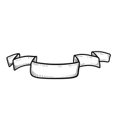 ribbon handdrawn illustration